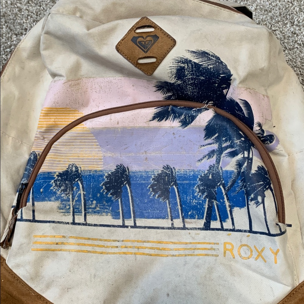 Y2K Roxy Beach Graphic Backpack - Picture 2 of 8
